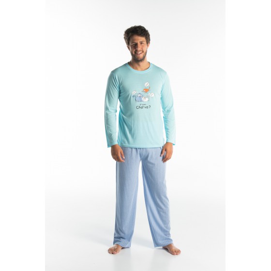 PYJAMA homme jersey long CHAT VA?