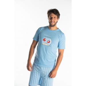 PYJAMA homme court POISSONS