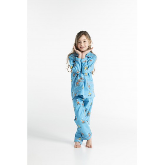 WINTERPYJAMA in flannel voor kinderen POULE