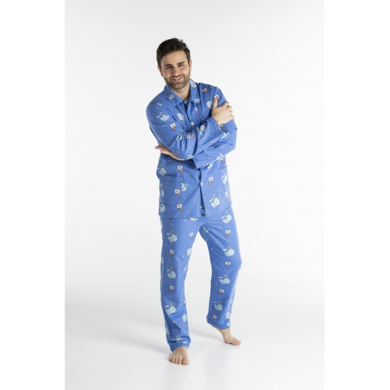 WINTERPYJAMA in flannel voor heren BALEINE