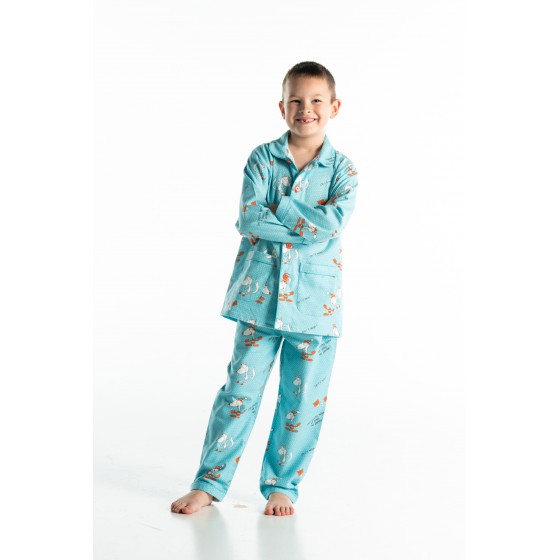 PYJAMA Hiver flanelle enfant RENARD BLANC