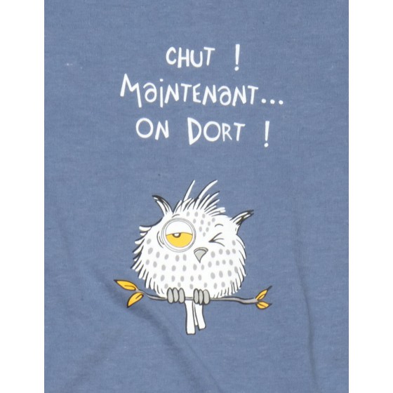 Maxi t-shirt voor vrouwen HIBOU. CHUT !