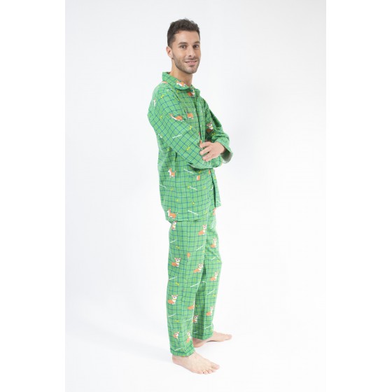 PYJAMA hiver homme CORGI vert