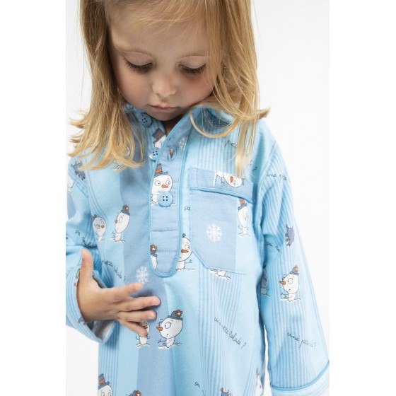 Chemise de nuit hiver fille UNE PETITE BALADE