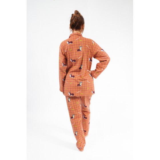 PYJAMA voor vrouwen CORGI rood