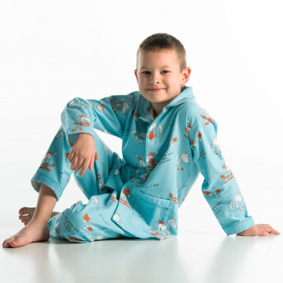 WINTERPYJAMA in flannel voor kinderen RENARD BLANC