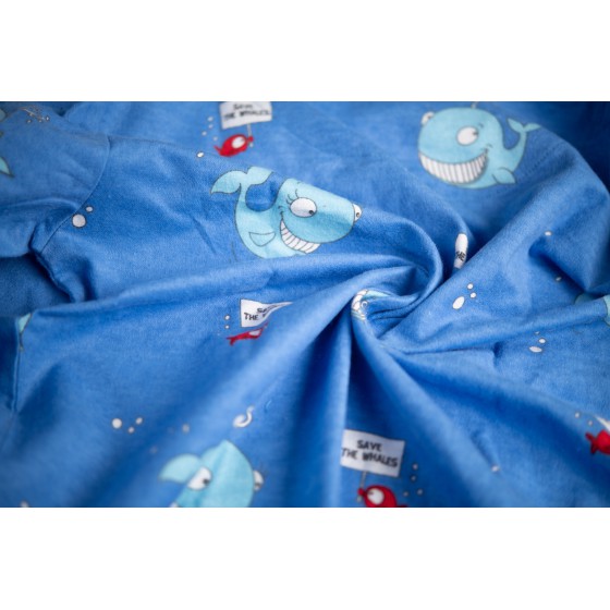 PYJAMA Hiver flanelle enfant BALEINE