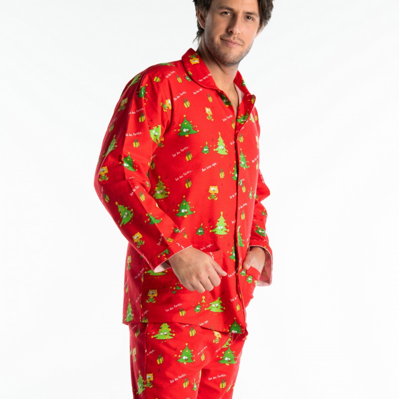 Betsy Trotwood apotheker Welkom Winterpyjama flannel 100% katoen voor heren voor de kerst