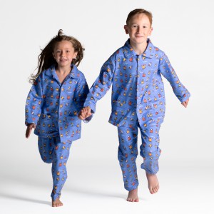 Pyjama flanelle enfant long  MANCHOTS