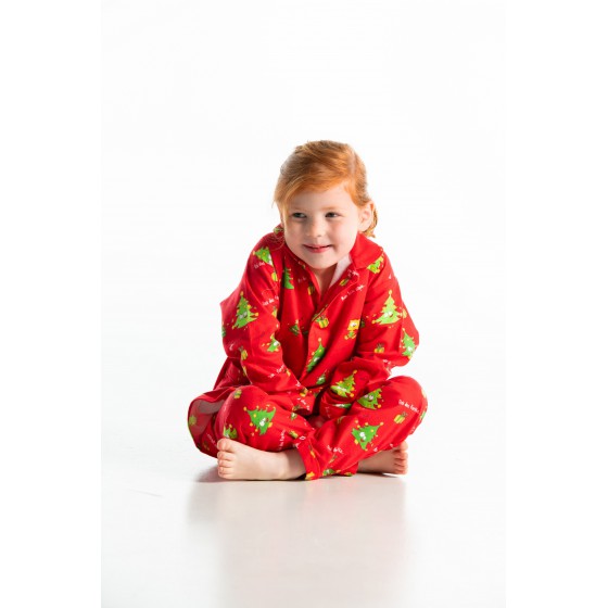 WINTERPYJAMA in flannel voor kinderen SAPIN