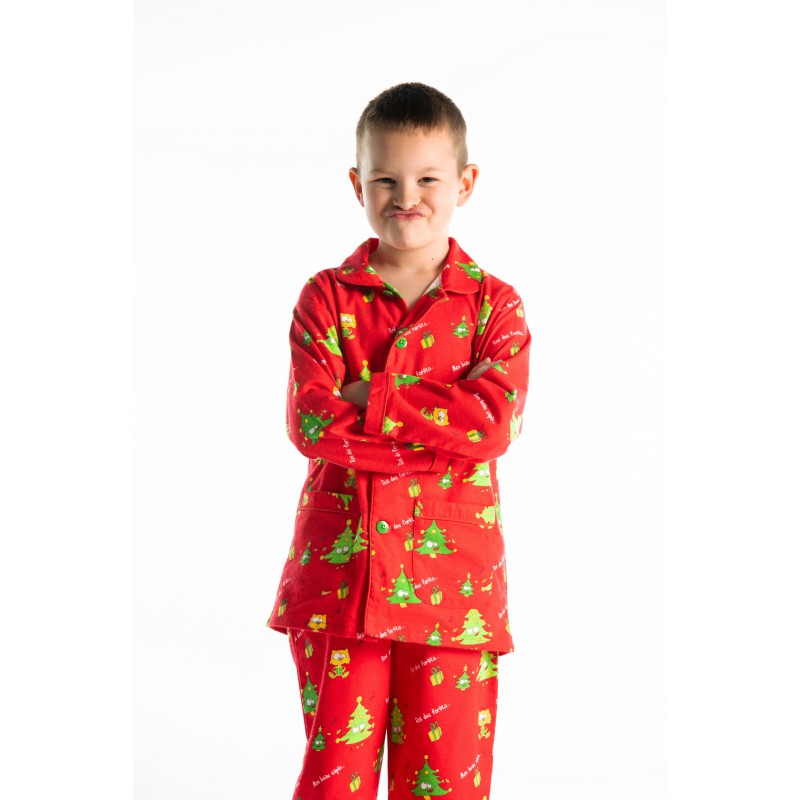 Pyjama d'hiver épais et chaud en flanelle pour enfant