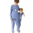 Lange pyjama voor kinderen ' HIBOU CHUT'