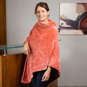 Poncho ROSE voor DAMES