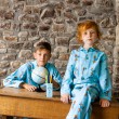 Winter pyjama voor kinderen CHIEN/CHAPEAU (hond/hoed)