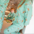 Winter pyjama voor DAMES  CORBEAU/RENARD (Vos/Raaf)
