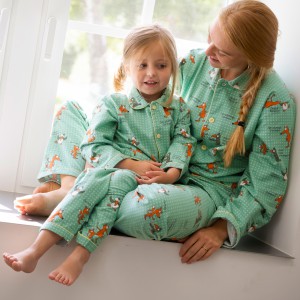 Winter pyjama voor DAMES  CORBEAU/RENARD (Vos/Raaf)