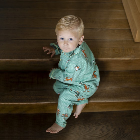 Winter pyjama voor kinderen  CORBEAU-RENARD (Vos-Raaf)