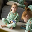 Winter pyjama voor kinderen  CORBEAU-RENARD (Vos-Raaf)