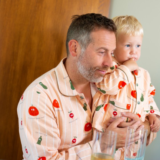 Winter pyjama voor heren  COURGES (Pompoenen)