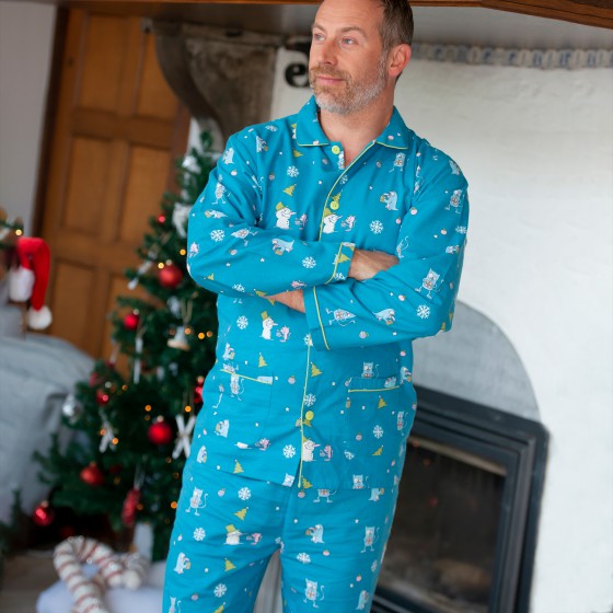 Winter pyjama voor heren  Cadeautjes voor de Kerst
