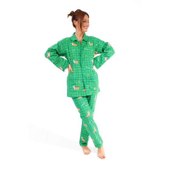 PYJAMA voor vrouwen CORGI groen