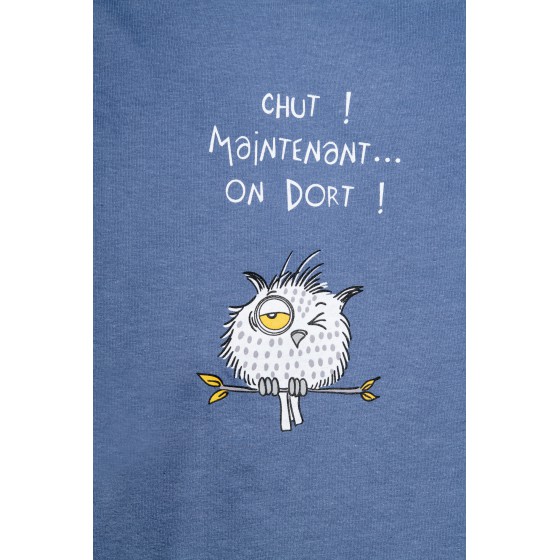 Maxi t-shirt voor meisjes HIBOU. CHUT !