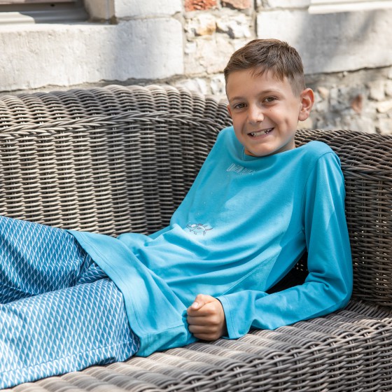 Lange zomerpyjama voor kinderen UN THON + BAS