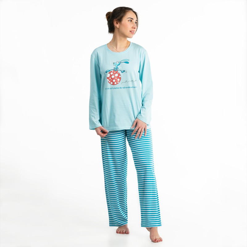 Pyjama long pour femme pour l'été REBONDISSEMENTS