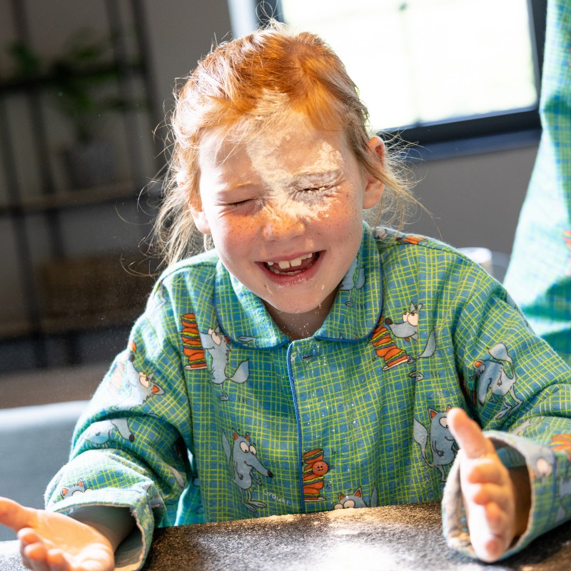 Flanellen pyjama voor kinderen Hongerige wolfjes