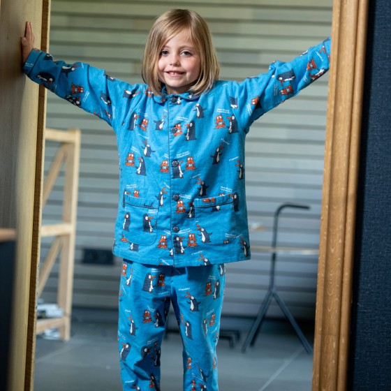 Pyjama flanelle enfant Poisson Chat