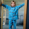 Flanellen pyjama voor kinderen Kat en Vis