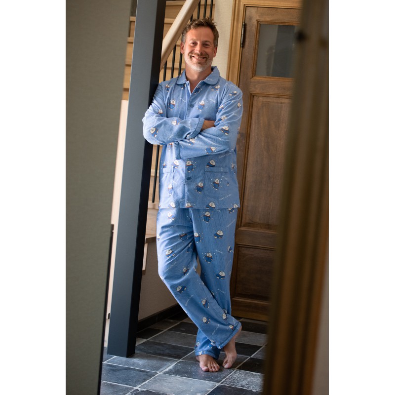 Flanellen pyjama voor heren Beertjes