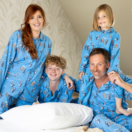 Flanellen pyjama voor heren Kat en Vis