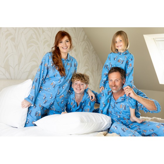 Pyjama flanelle femme Poisson Chat