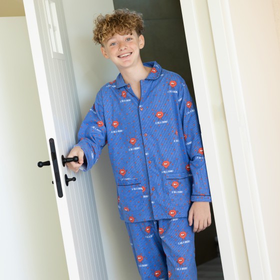 Pyjama flanelle enfants COEURS