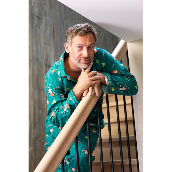 Pyjama flanelle homme Lutins de Noël