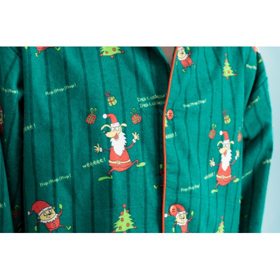 Flanellen pyjama voor vrouwen Kerst elfjes