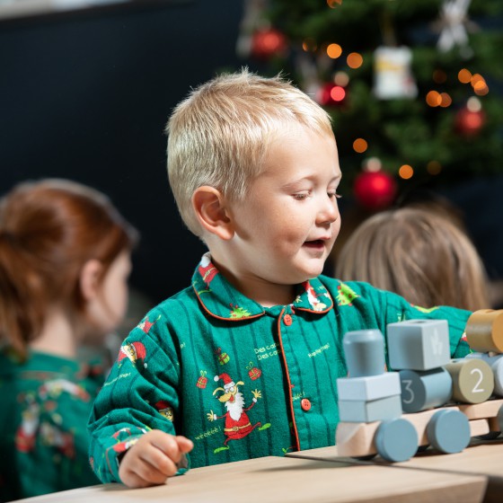 Flanellen pyjama voor kinderen Kerst elfjes