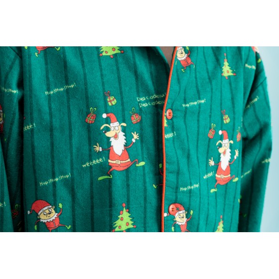 Pyjama flanelle enfant Lutins de Noël