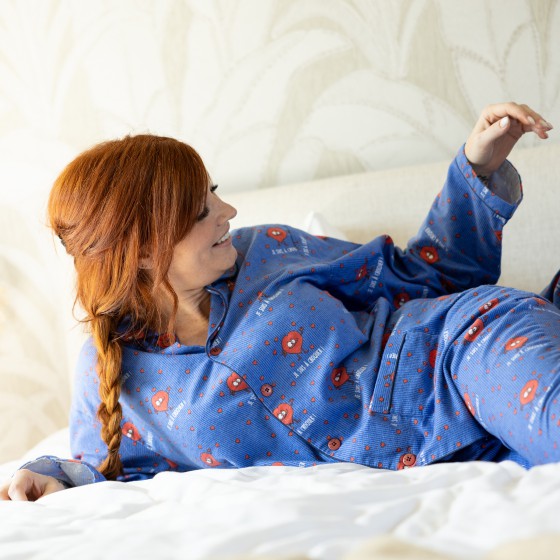 Pyjama flanelle femme COEURS