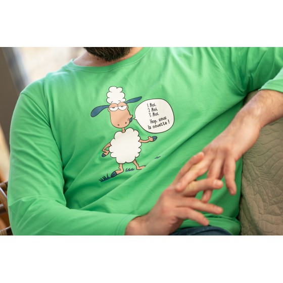 PYJAMA homme long vert MOUTON