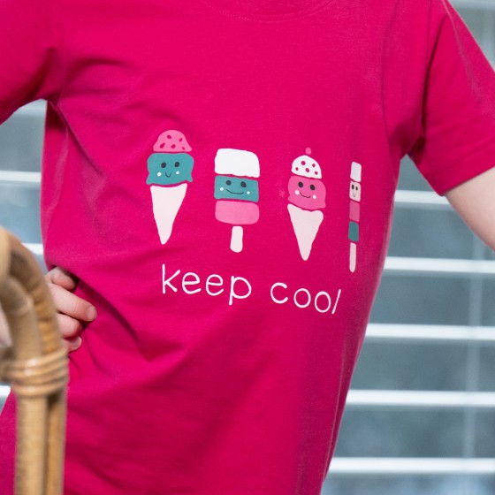 Maxi t-shirt voor meisjes ICE CREAM