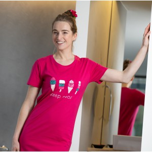 Maxi t-shirt voor dames ICE CREAM