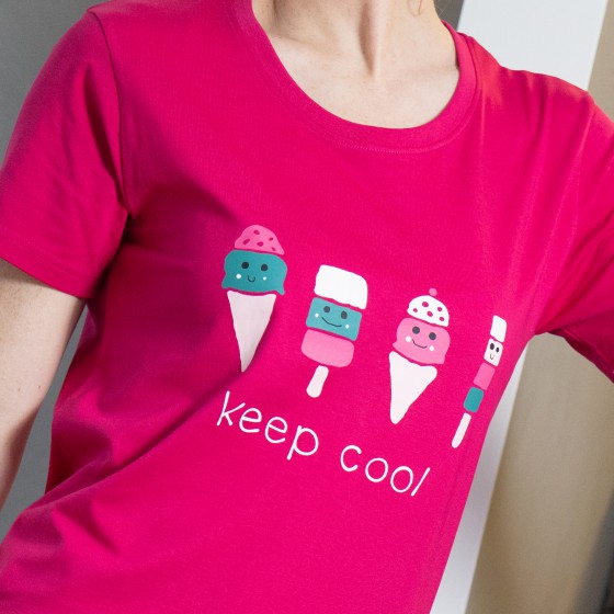 Maxi t-shirt voor dames ICE CREAM