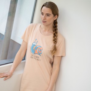 Maxi t-shirt voor dames ESCARGOT