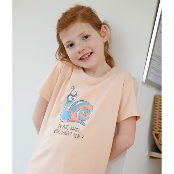 Maxi t-shirt voor meisjes ESCARGOT