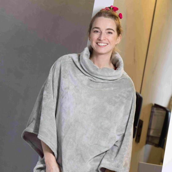 Poncho GRIS PALOMA pour dames