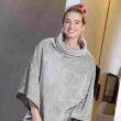 Poncho Paloma grey voor dames