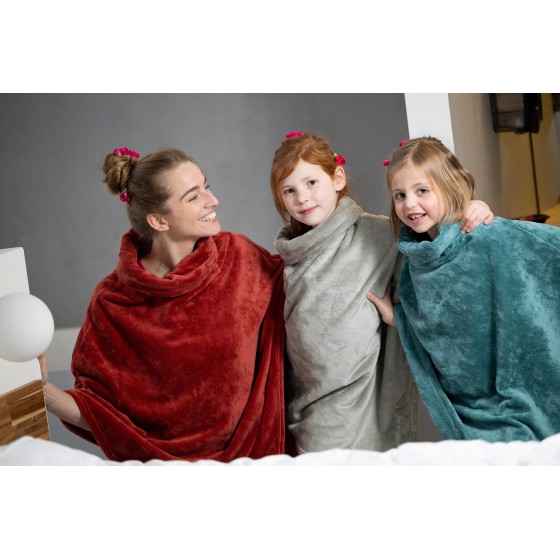 Poncho TERRACOTTA voor DAMES