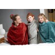 Poncho TERRACOTTA voor DAMES